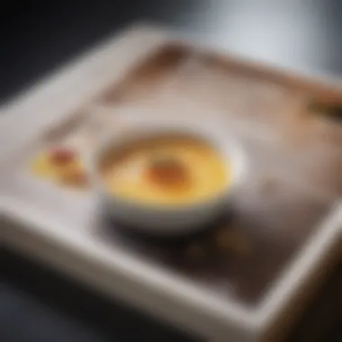 Cookbook Elegance An elegant cookbook open to a Michelin-starred recipe page