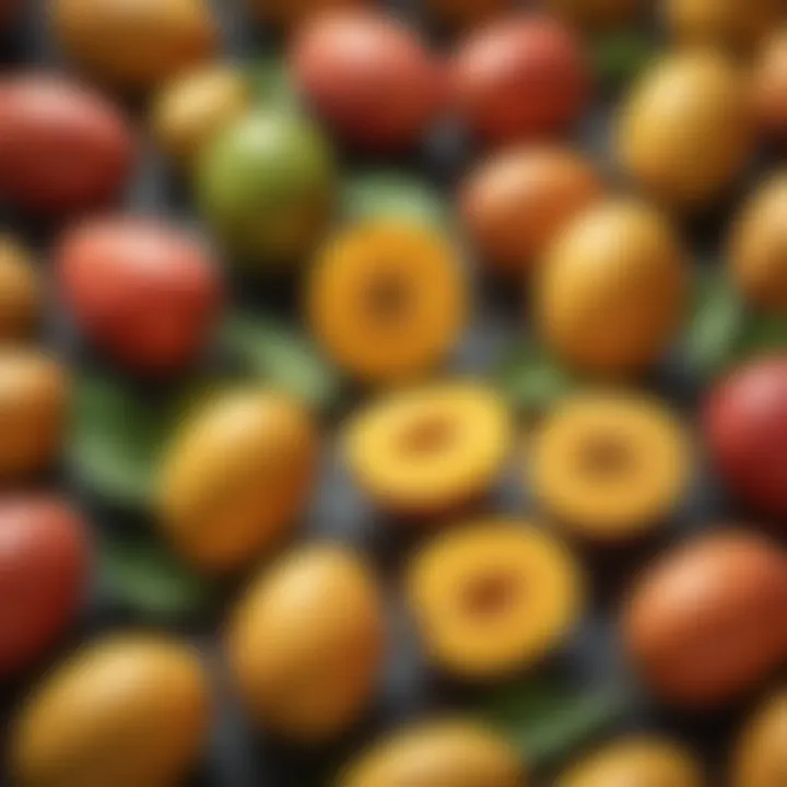 A visual representation of antioxidants prevalent in mangoes