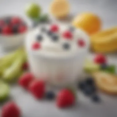 A bowl of Fage yogurt surrounded by fresh fruits, highlighting its nutritional benefits.