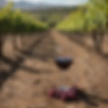 Vineyards in Mendoza, Argentina, illustrating the terroir of Malbec grapes