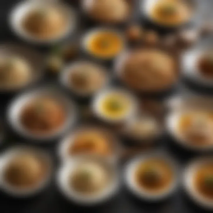 An array of dishes cooked with sesame oil illustrating its versatility.
