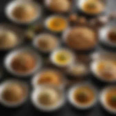 Array of Dishes Featuring Sesame Oil An array of dishes cooked with sesame oil illustrating its versatility.