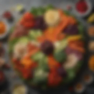 A Stunning Display of Nature's Bounty Beautifully arranged vegetable platter