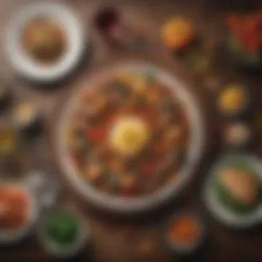Satisfying and Healthy Meal Presentation A finished dish presented beautifully on a table