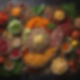 A vibrant array of fresh ingredients for healthy meals