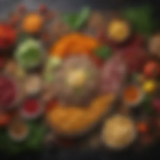 A vibrant array of fresh ingredients for healthy meals