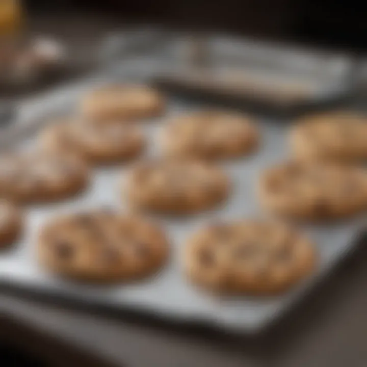 Comparison of aluminum foil cookie sheets with traditional baking sheets