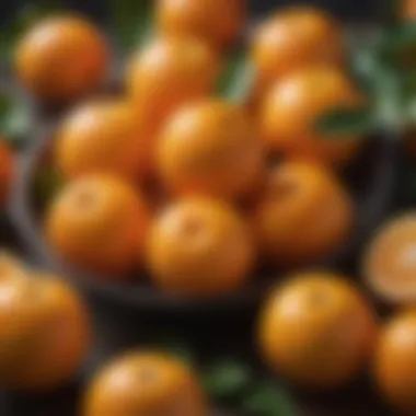 A Display of Fresh Oranges Fresh oranges showcasing their vibrant color and texture