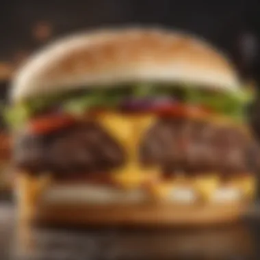 The Rise of Gourmet Burgers in Modern Cuisine A close-up of a gourmet burger
