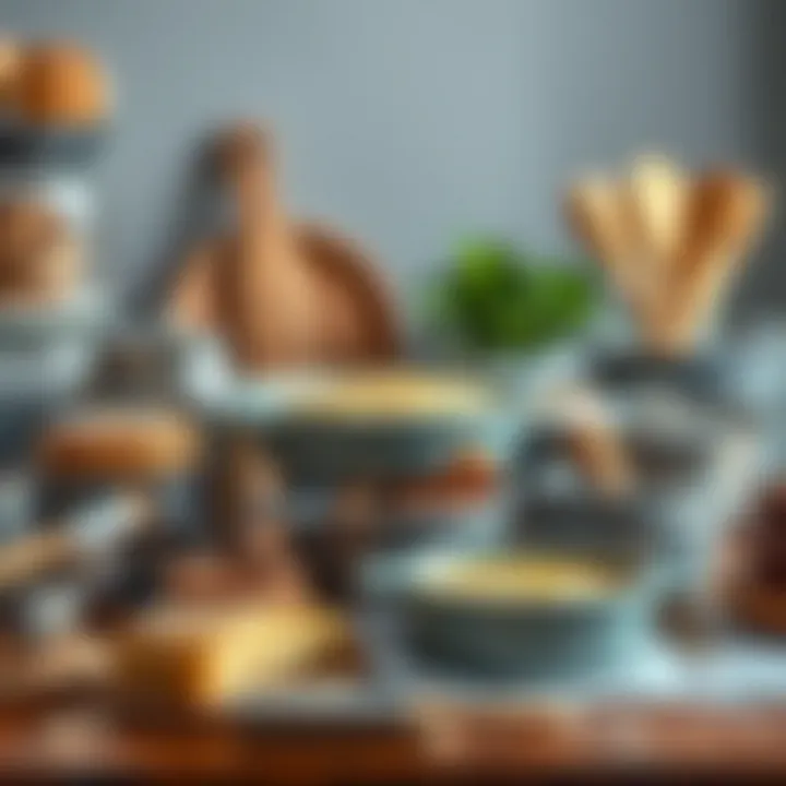 A beautifully arranged collection of artisanal bakeware
