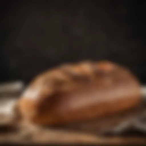 Artisan sourdough loaf showcasing a crisp crust and airy crumb