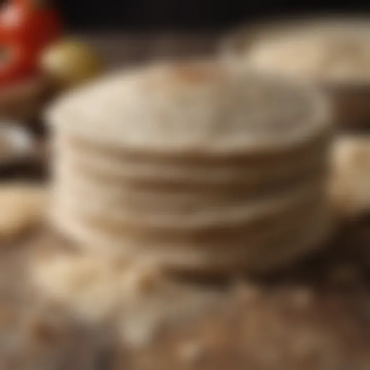 Comparison of various flour types used in tortilla making