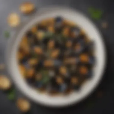 Nutritional Composition of Mussels Nutritional composition of mussels on a plate