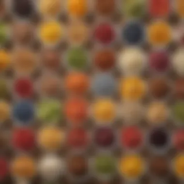 An assortment of colorful toppings used in CPK dishes