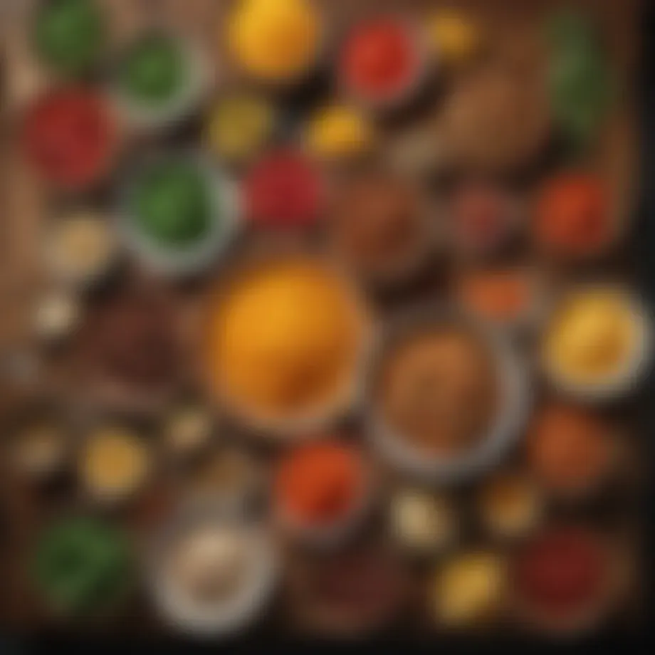 A vibrant display of fresh CPK ingredients on a wooden table