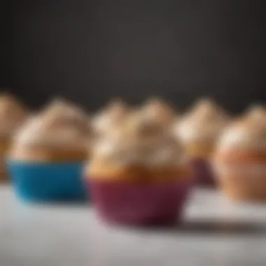 Mini vs Jumbo Cupcake Liners Display of mini and jumbo cupcake liners side by side