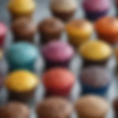 Diverse Cupcake Liners Variety of cupcake liners in different colors and patterns