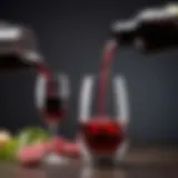 Electric wine aerator enhancing the flavor profile of red wine