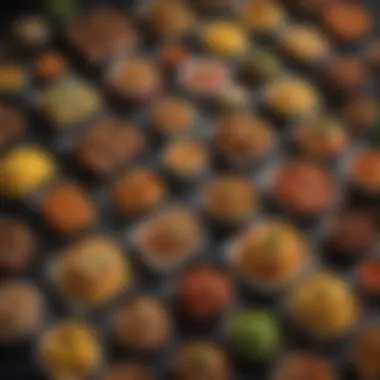 Diverse Culinary Offerings for Delivery A variety of menu items beautifully displayed for delivery