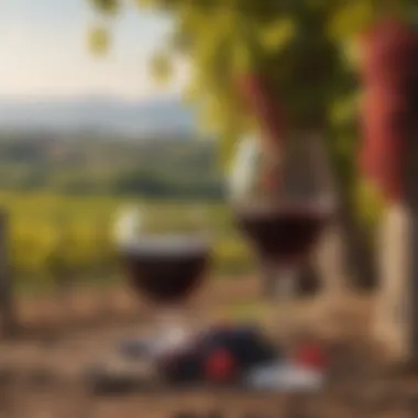 Vineyards: The Heart of Sweet Red Wine Production A rich landscape of vineyards