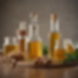 An assortment of healthy oils