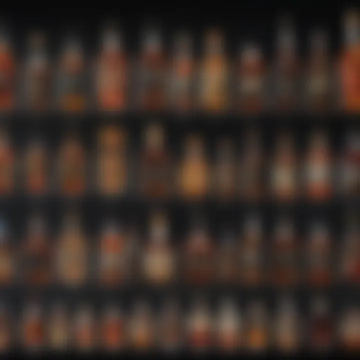 A comparative chart of the caloric content of various spirits including Malibu Black Rum