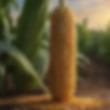 The Core Ingredient: Corn A field of corn, the primary grain used in bourbon production