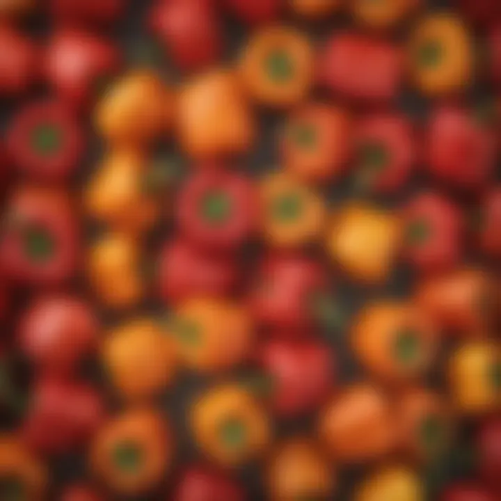 Colorful bell peppers showcasing their nutritional variety