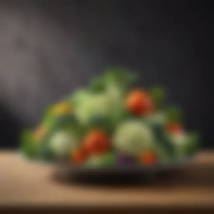 A fresh plate of cruciferous vegetables