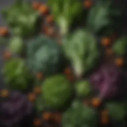 A vibrant assortment of leafy greens