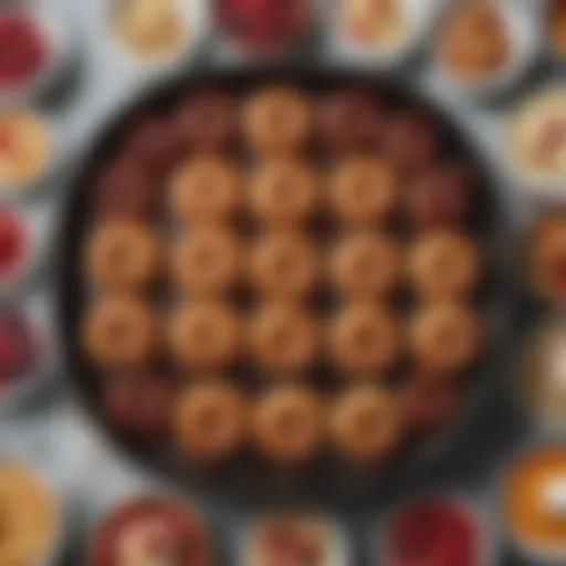 A beautifully arranged selection of desserts baked in a 10 x 12 pan
