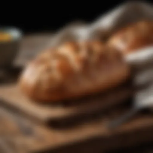 A fresh batch of oopsie bread on a rustic wooden table